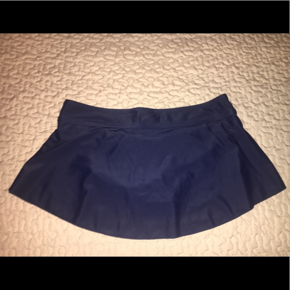 Merona Navy Swim Skirt (with bottoms attached)